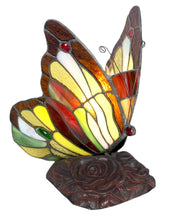 Afbeelding in Gallery-weergave laden, Tiffany Style Multicoloured Table Lamp Butterfly Glass Shade