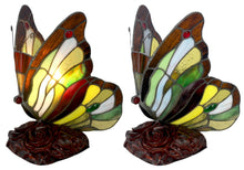 Afbeelding in Gallery-weergave laden, Tiffany Style Multicoloured Table Lamp Butterfly Glass Shade