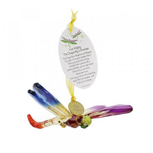 Load image into Gallery viewer, Dragonfly Hanging Ornament with Charm and Poem