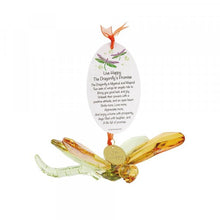 Load image into Gallery viewer, Dragonfly Hanging Ornament with Charm and Poem
