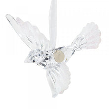 Load image into Gallery viewer, Live Simply - Acrylic Dove With Sparkle Wings Large Hanging Ornament