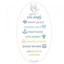 Load image into Gallery viewer, Live Simply - Acrylic Dove With Sparkle Wings Large Hanging Ornament