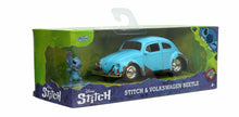 Carica l&#39;immagine nel visualizzatore di Gallery, Lilo &amp; Stitch Diecast Model 1/32 Stitch 1959 VW Beetle
