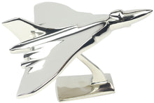 Cargar imagen en el visor de la galería, Small Vulcan Plane On Metal Stand Nickel Plated Aluminium - 21cm
