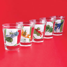 Load image into Gallery viewer, Thunderbirds Set of Five Shot Glasses
