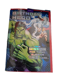Wholesale Joblot Pack of 6 Hallmark Hulk Birthday Cards