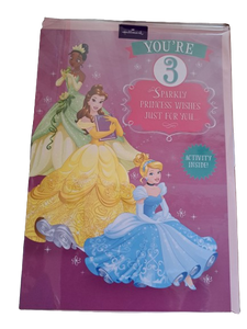 Wholesale Joblot Pack of 6 Hallmark Disney Princess 3rd Birthday Cards