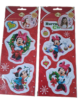 Load image into Gallery viewer, Wholesale Joblot 35 Sets of Mickey &amp; Minnie Mouse Removable Christmas Stickers
