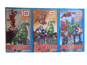 Wholesale Joblot pack of 18 Marvel Avengers Birthday Cards