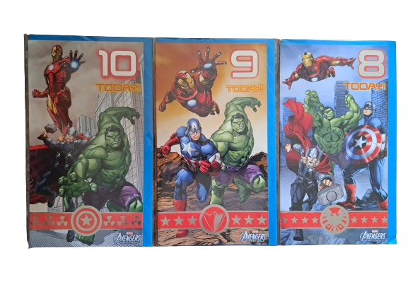 Wholesale Joblot pack of 18 Marvel Avengers Birthday Cards