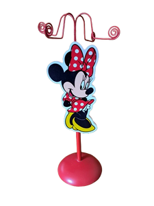 Minnie Mouse Wooden Jewellery Hanger Stand - Pink or Red