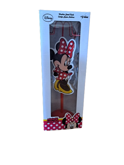 Minnie Mouse Wooden Jewellery Hanger Stand - Pink or Red