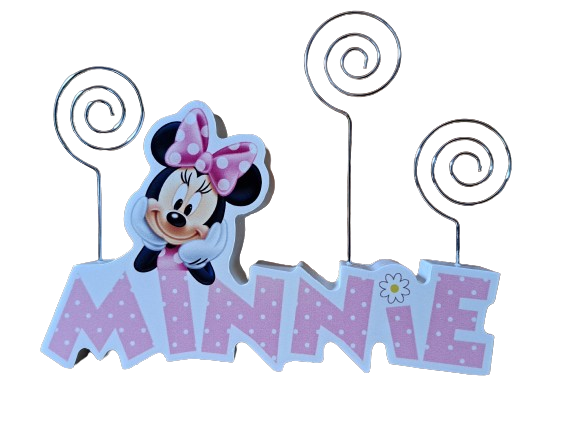 Minnie Mouse Wooden Photo Clip