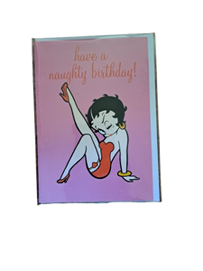 Betty Boop Gift Wrapping Paper with Gift Tag & Card