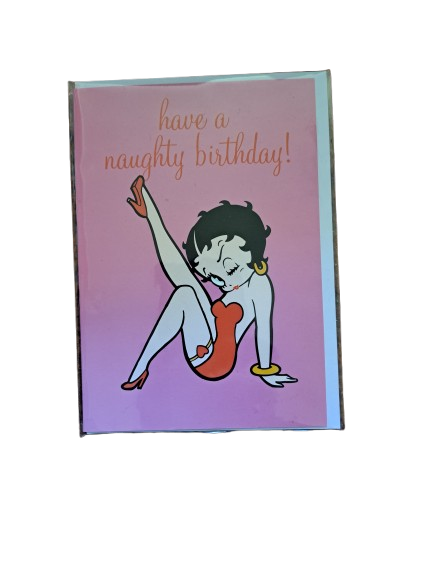 Betty Boop Gift Wrapping Paper with Gift Tag & Card