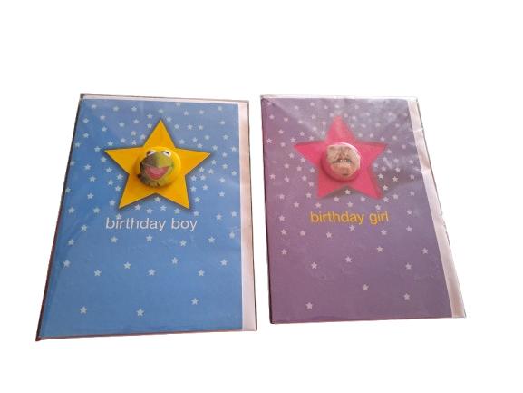 Wholesale Joblot - 10 pack of Muppets Birthday Cards - Kermit & Miss Piggy