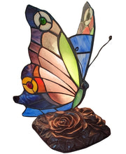 Afbeelding in Gallery-weergave laden, Tiffany Style Table Lamp Butterfly Glass Shade
