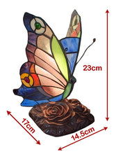 Afbeelding in Gallery-weergave laden, Tiffany Style Table Lamp Butterfly Glass Shade
