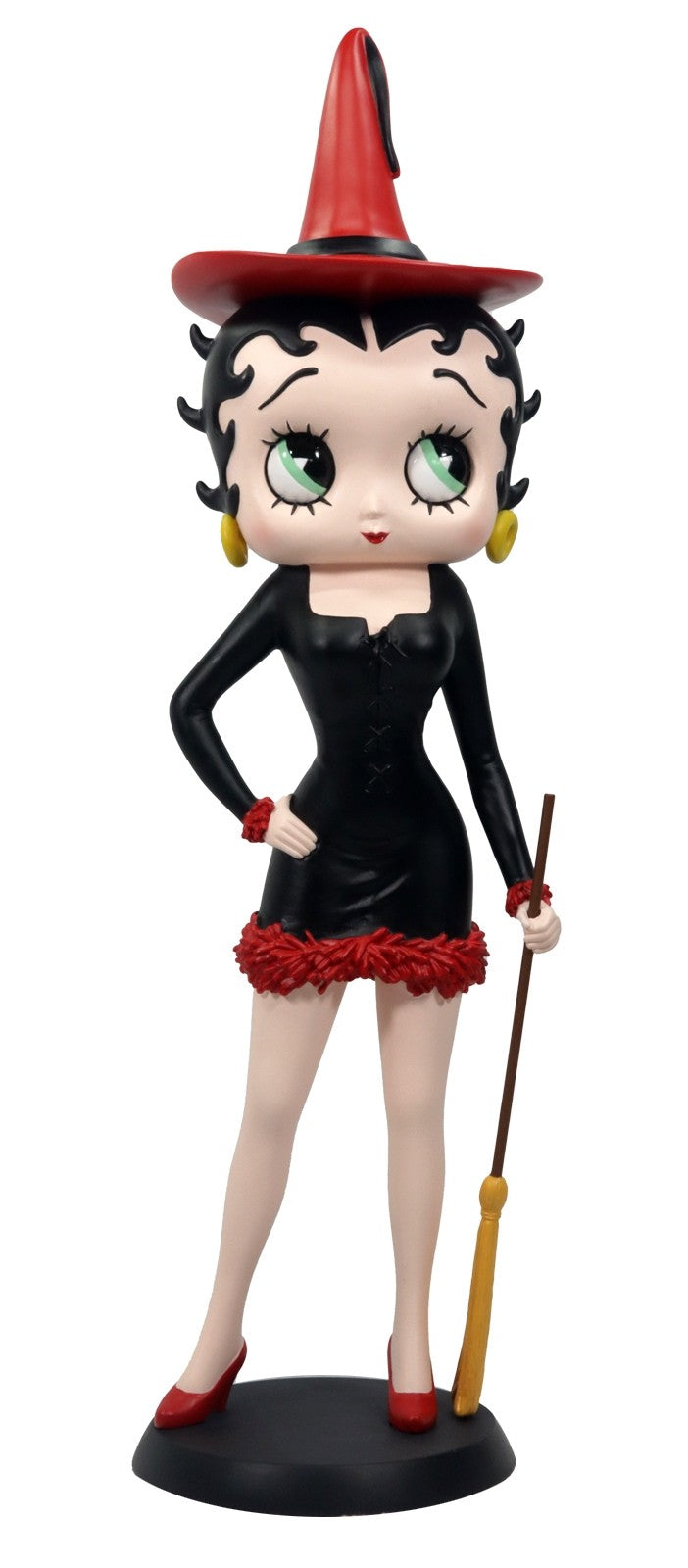 Betty Boop Witch - Black Dress with Red Hat
