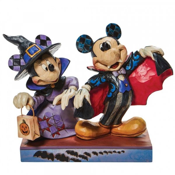 Disney Traditions Terrifying Trick-or-Treaters - Mickey and Minnie as a Vampire