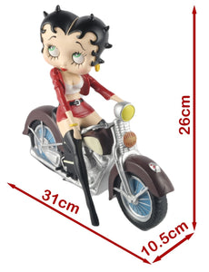 Betty Boop On Motorbike Red Jacket 31cm