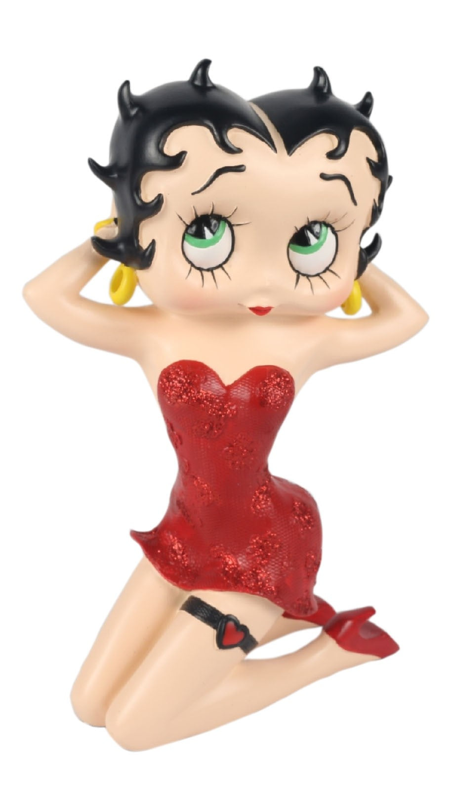 Betty Boop Kneeling Red Dress 21cm
