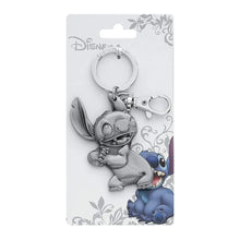 Load image into Gallery viewer, Lilo &amp; Stitch Pewter Key Chain
