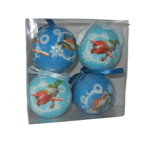 Disney Planes Shatterproof Christmas Baubles - 4 Pack