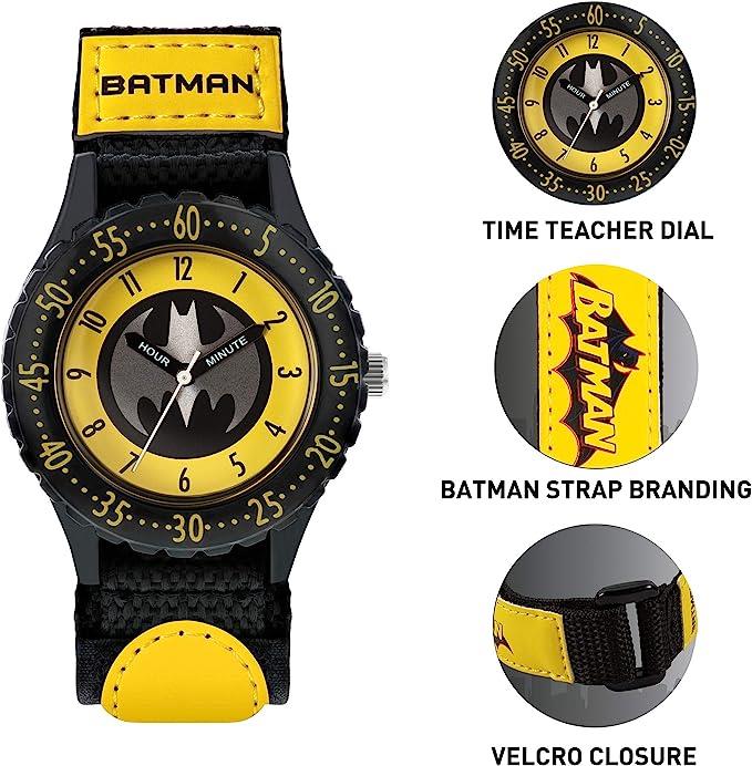 Batman Boy's & Girls Analog Quartz Watch with Canvas Strap