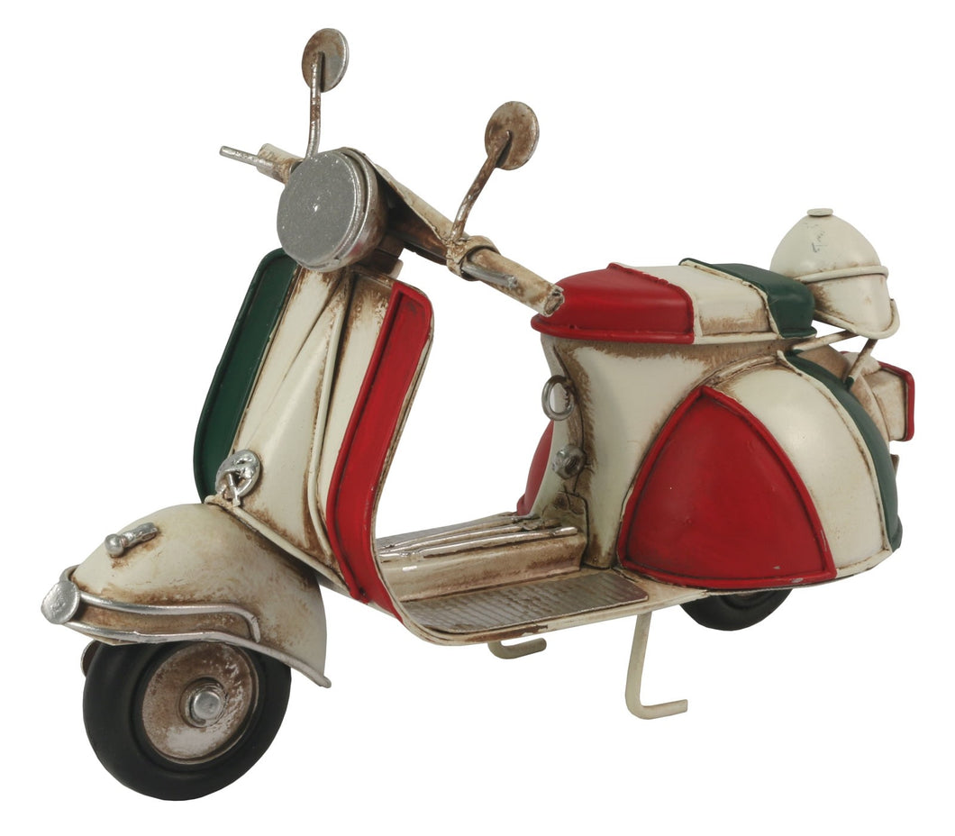 Red White & Green Scooter - 18cm