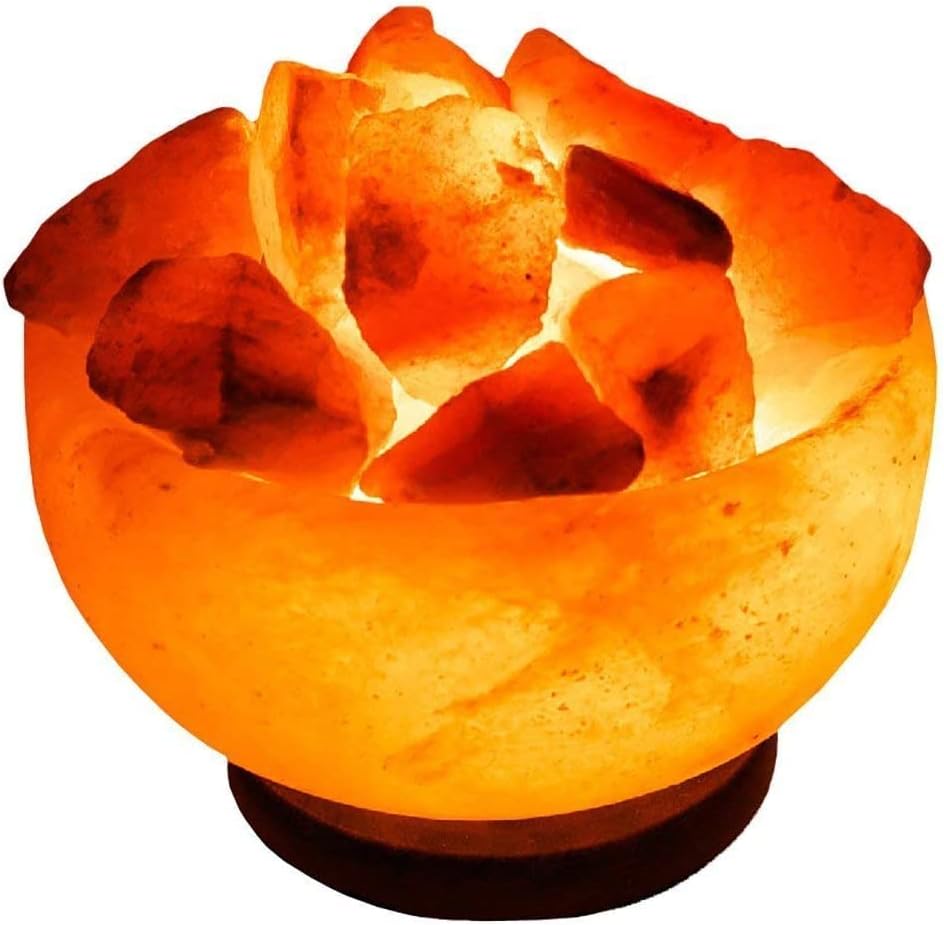 Salt Lamp Pink Himalayan Crystal Rock - 6