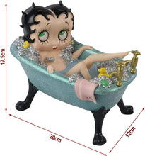 Załaduj obraz do przeglądarki galerii, Betty Boop in Blue Bath Tub 20cm
