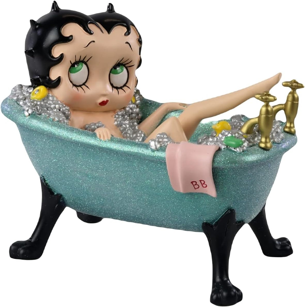 Betty Boop in Blue Bath Tub 20cm