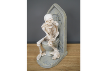 Load image into Gallery viewer, Skeleton On The Loo Resin Figurine
