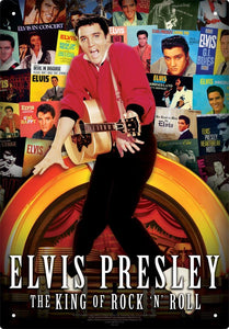 Elvis Metal Sign Albums