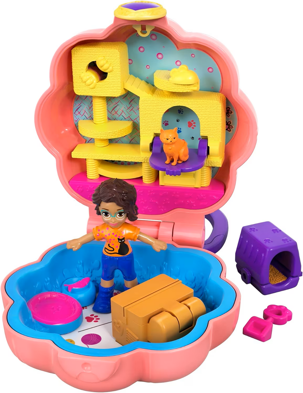 Polly Pocket Purrfect Playhouse Micro Playset