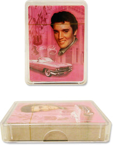 Elvis Playing Cards - Elvis Presley Pink with Guitars