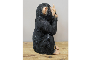 Up Yours Monkey Resin Figurine