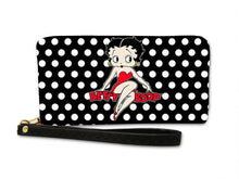 Load image into Gallery viewer, Betty Boop Polka Dot Purse with Wrist Strap
