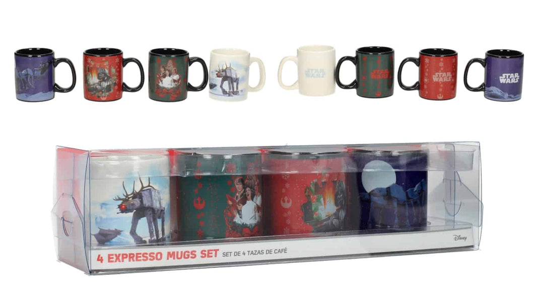 Star Wars The Last Jedi: Espresso Christmas Mugs Set