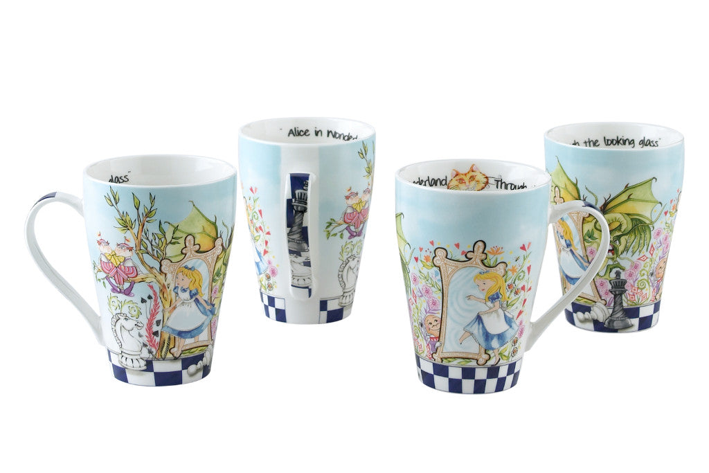 Alice Through The Looking Glass Porcelain Mug