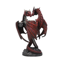 Carica l&#39;immagine nel visualizzatore di Gallery, Dragon Heart Anne Stokes Valentine’s Edition romantic gothic candle holder
