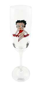 Betty Boop Glass Flute