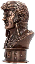 Carica l&#39;immagine nel visualizzatore di Gallery, Elvis Presley Bronze Bust Figurine 18cm
