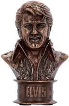 Carica l&#39;immagine nel visualizzatore di Gallery, Elvis Presley Bronze Bust Figurine 18cm
