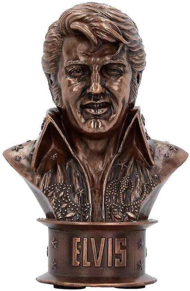 Elvis Presley Bronze Bust Figurine 18cm