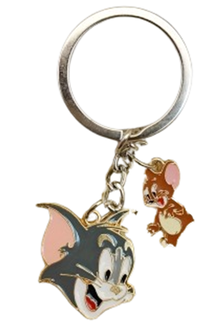 Tom & Jerry Metal Keyring