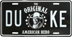 John Wayne "The Original American Hero" License Plate