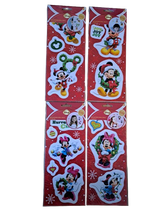 Załaduj obraz do przeglądarki galerii, Mickey &amp; Minnie Mouse Removable Christmas Stickers - Pack of 4
