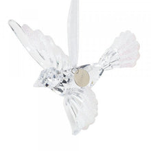 Cargar imagen en el visor de la galería, Live Simply - Acrylic Dove With Sparkle Wings Large Hanging Ornament

